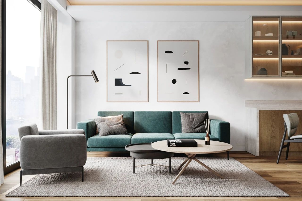 现代素雅风格室内设计家装案例-客厅沙发