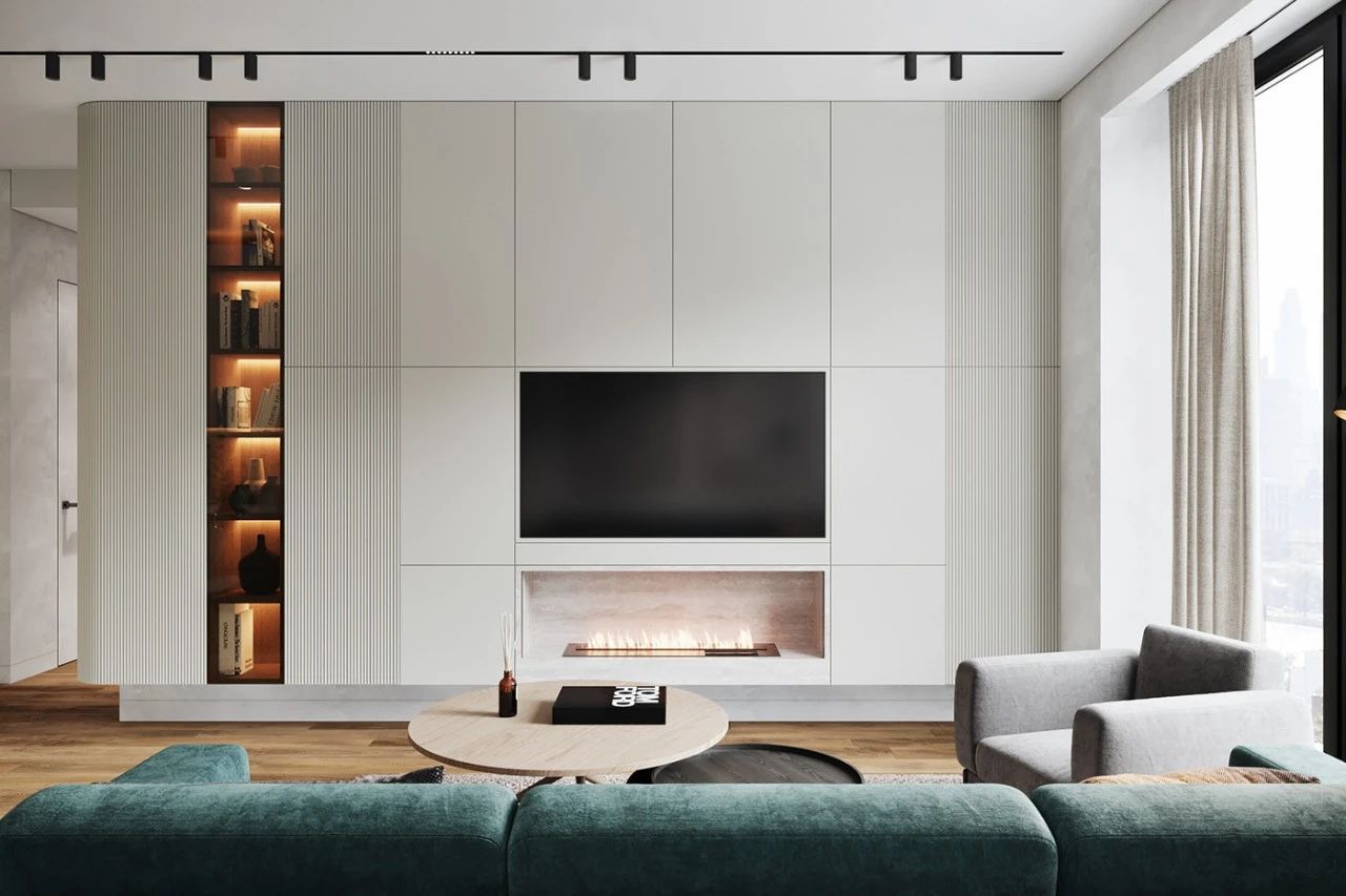 现代素雅风格室内设计家装案例-客厅电视背景墙